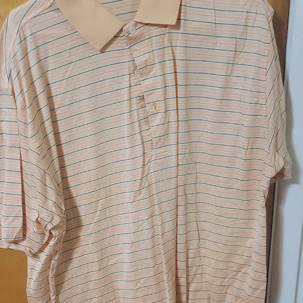 Fairway & Greene Peach and Green Polo